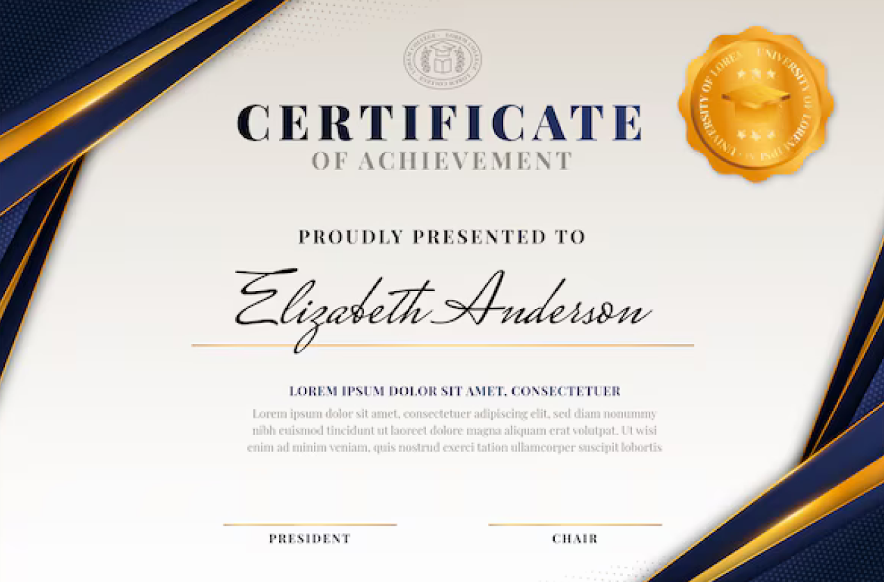 certificate image
